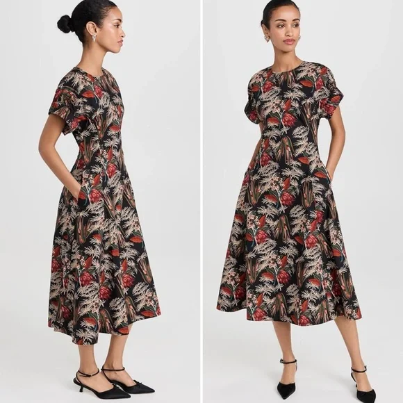 Ulla Johnson Midi Dress 6 - Picture 2 of 7